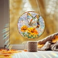 thumbnail image 2 of Vggrvlo Stained Glass Window Hanging Colourful Butterfly Monarch Suncatcher Housewarming Gift for Mom, Grandma for Christmas Tree Decoration, Birthday Gift for Mom, 2 of 8