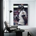 thumbnail image 3 of Poster Lamar Jackson American Football Art Wall Art Poster Scroll Canvas Painting Picture Living Room Decor Home 16x24inch(40x60cm), 3 of 6
