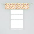 thumbnail image 2 of Ambesonne Orange and Yellow Window Valance, Soft Fall Leaves, 54" X 12", Coral Yellow, 2 of 3