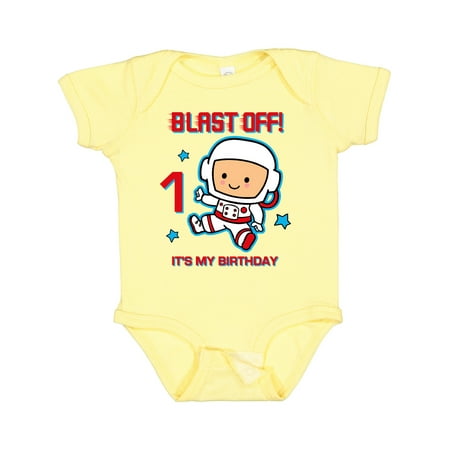 

Inktastic Blast off 1st Birthday Gift Baby Boy Bodysuit