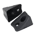 thumbnail image 4 of 2 Pcs Cales de Roue Robustes Accessoires de Voiture Remplacement Caoutchouc Professionnel 22x15x12,5 cm Noir, 4 of 8