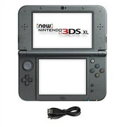 Nintendo 3DS XL 2 Items Bundle:New Nintendo 3DS XL Black Console and USB Sync Charge USB Cable