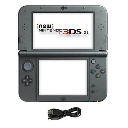 Nintendo 3DS XL 2 Items Bundle:New Nintendo 3DS XL Black Console and USB Sync Charge USB Cable