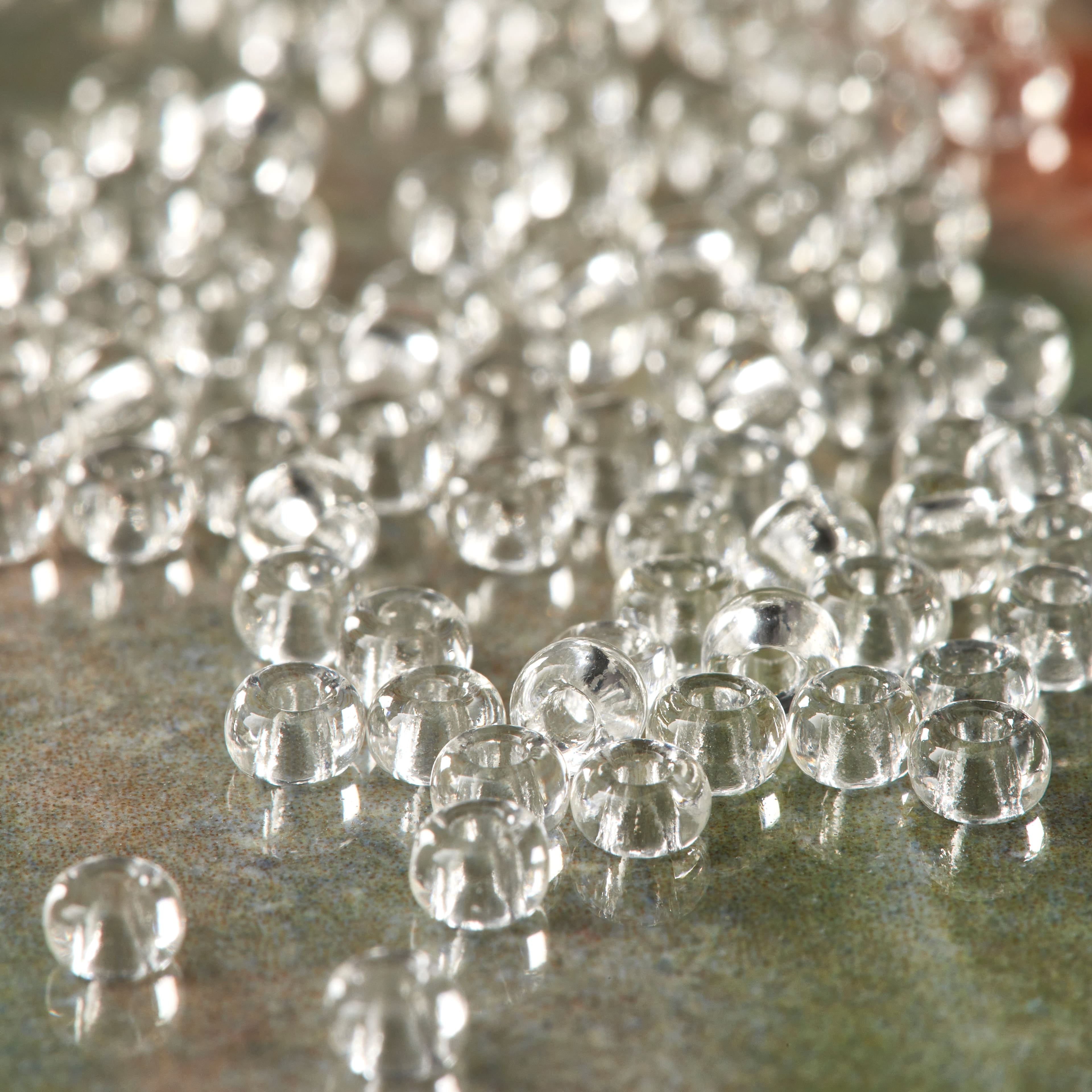 Darice Crystal & Silver Czech Glass Seed Beads, 8/0, 12 Pack