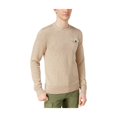 thumbnail image 1 of Tommy Hilfiger Mens Harrison Military Pullover Sweater, Beige, Medium, 1 of 1