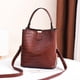 thumbnail image 2 of Bolsos de PU para mujer, bolso tipo cubo, bolsos de negocios, bolso con asa superior, gran capacidad marrón jinwen bolsos cruzados de mujer, 2 of 8