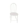 thumbnail image 4 of Simulation 1/6 Scale Dollhouse Mini Model Metal Chair Stools Dinning Chair White, 4 of 9