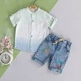 thumbnail image 3 of August 2-Piece Shirt & Denim Shorts Set, 3 of 3