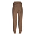 thumbnail image 5 of SRZYMJ Casual Corduroy Jogger Pants for Women Loose Elastic Waist Stretch Comfy Business Lounge Trousers with Pockets, 5 of 7