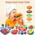 thumbnail image 4 of Juego de juguetes de cocina Play CUTE STONE Kids con utensilios de cocina y comida, 4 of 6