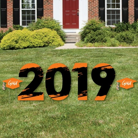 Orange Grad - Best is Yet to Come - 2019 Yard Sign Outdoor Lawn Decorations -  Graduation Party Yard