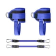 thumbnail image 4 of Juego de correas de soporte de tobillo ajustables, bandas de fitness para gimnasio, 25 x 8 cm, ligeras, multiusos, fáciles de instalar con anillos en Azul, 4 of 8
