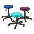 thumbnail image 3 of Norwood Commercial Furniture Adjustable-Height Colorful Mesh Rolling Utility Stool-Blue, 3 of 10