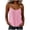 Hot Pink, variant on Admvng Womens Tank Top Cotton Adjustable Spaghetti Strap V Neck Lightweight Linen Summer Casual Camisole Blouse