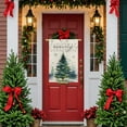 thumbnail image 3 of Christmas House Flag 28x40 Inch Double Sided Christmas Trees Winter Holiday Outside flags for Farmhouse Rustic Home Lawn Yard Patio Outdoor Decorative Flag, 3 of 6