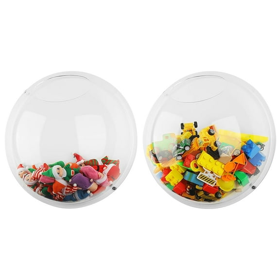 2 Pcs Acrylic Toy Wall Organizer Wall Mounted Toy Storage for Kids Hanging Dispenser Display Clear Storage Bin for Nursery Playroom Cars Trainsn(Classic Style)