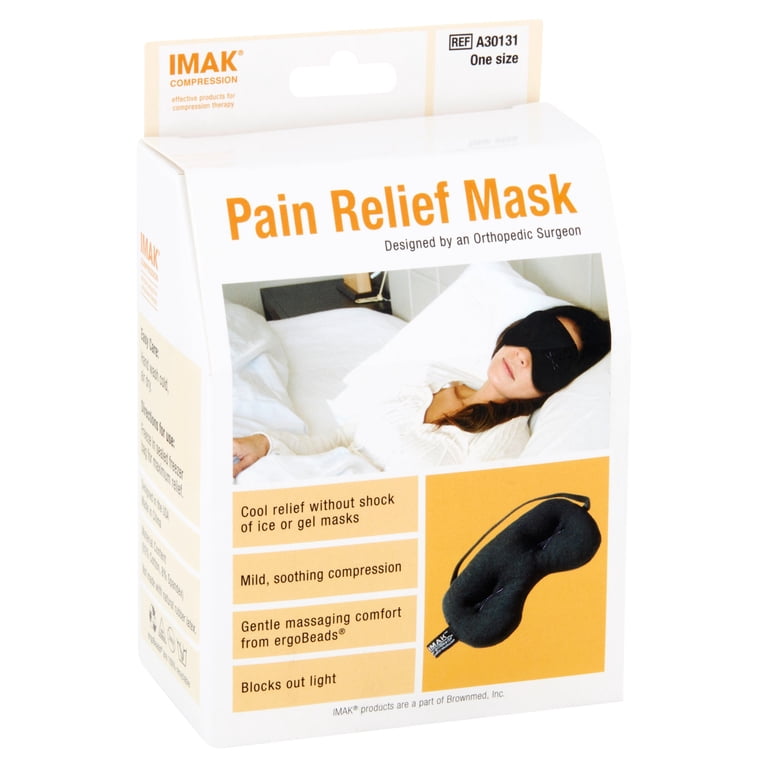 Brownmed IMAK Eye Pillow, Cooling Sleep Mask with ErgoBeads photo 8