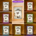 thumbnail image 3 of Happy Anniversary Siamese Celebrates Wedding Love Family Party Acrylic Plaque with Wood Photo Frame Box Cat Lover Kitten Owner Gifts Light Box - 01015, 3 of 5
