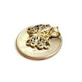 thumbnail image 5 of 14k two tone solid Gold butterfly full body Pendant charm fine gift jewelry 1g, 5 of 12