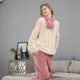 thumbnail image 5 of Pijamas de lana de coral de gran tamaño para mujer, pijamas de mujer de manga larga de otoño e invierno, ropa para el hogar, 5 of 6