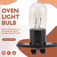 thumbnail image 4 of 1 Piezas Horno de Microondas LáMpara Luz Global DiseñO Base la Bombilla 250V 2A Reemplazo Universal, 4 of 9