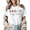 White, variant on Happy Easter Pastel Eggs Graphic Tees Womans Tshirt Shirts Black White S-5XL Tops