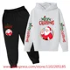 thumbnail image 3 of Christmas Hoodie Set Kids Clothes Girls Hooded Tracksuit Boys Santa Claus Sweatshirt 2pcs Children Stranger Things Clothing, 3 of 5