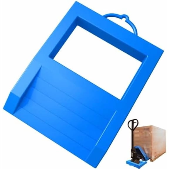 Heavy Duty Pallet Jack Chock with Handle for Wheel Width of 8.5IN Non-Slip Polypropylene Jack Stopper Pallet Buster