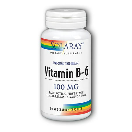 Solaray Vitamine B-6 100 mg - 60 Capsules végétarienne