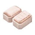 thumbnail image 3 of Joyero de terciopelo, caja para anillos, portátil, regalo, estuche decorativo para joyas. Rosa carne, 3 of 9