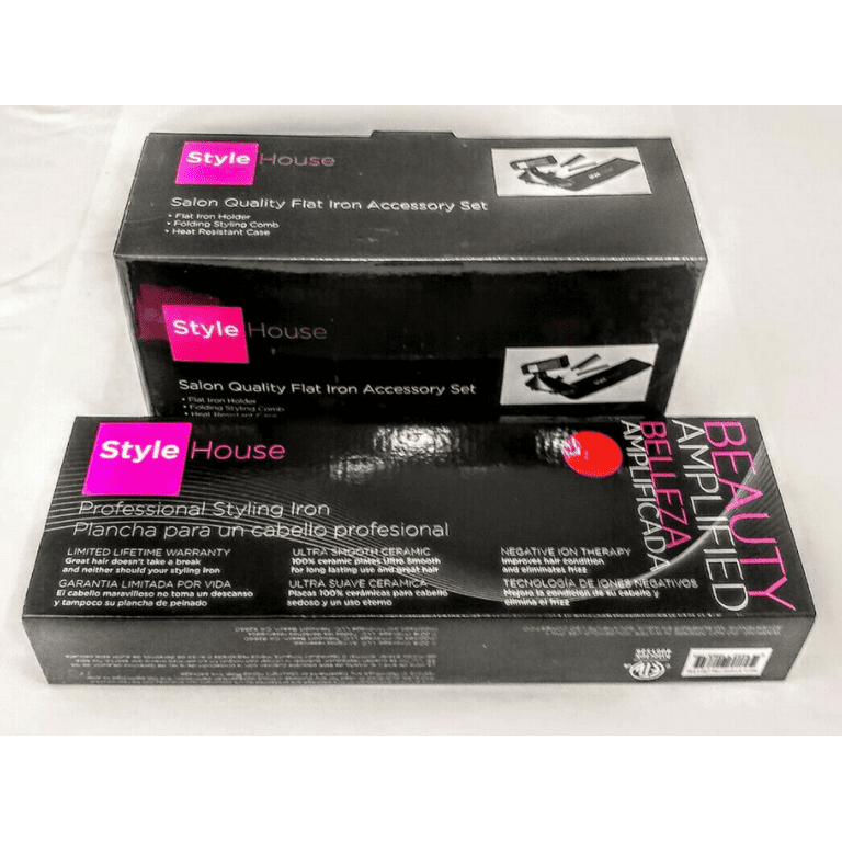 Style House Professional Styling Iron (Black) PLUS Accessory