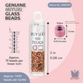 thumbnail image 3 of Miyuki Delica Seed Beads – Size 11/0 (1.6 mm), DB0040, Copper-Plated, 7.2g, Approx. 1440 Beads, 3 of 7