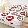 thumbnail image 4 of Castle Fairy Sport Billiards King Sheets 4pcs, Rustic Cheetah Print Bedding, Red Brown Black,1 Fitted Sheet, 1 Flat Sheet and 2 Pillowcases, 4 of 6