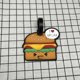 thumbnail image 2 of Etiqueta de equipaje con pegamento suave de PVC, colgante de papas fritas, hamburguesa, pizza, helado, cóctel, pastel, etiqueta de equipaje, 2 of 4