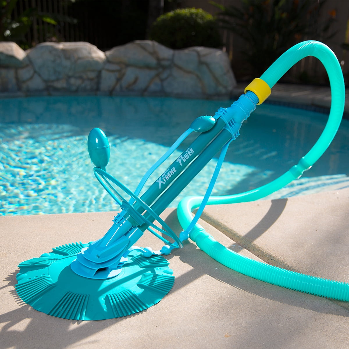 XtremepowerUS Automatic Suction Side Pool Cleaner, Creepy Crawler Pool Vacuum with Hose Set