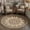 Color 2, variant on SPXUBZ Round Velvet Area Rug Vintage Khaki Coffee Oriental Circular Floor Mat Soft Medallion Accent Carpet for Bedroom Living Room Boho Home Decor Non-Slip Washable Throw Rugs