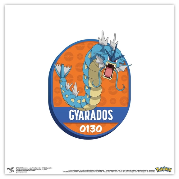 Gallery Pops® Pokémon - All-Time Favorites #0130 Gyarados Wall Art
