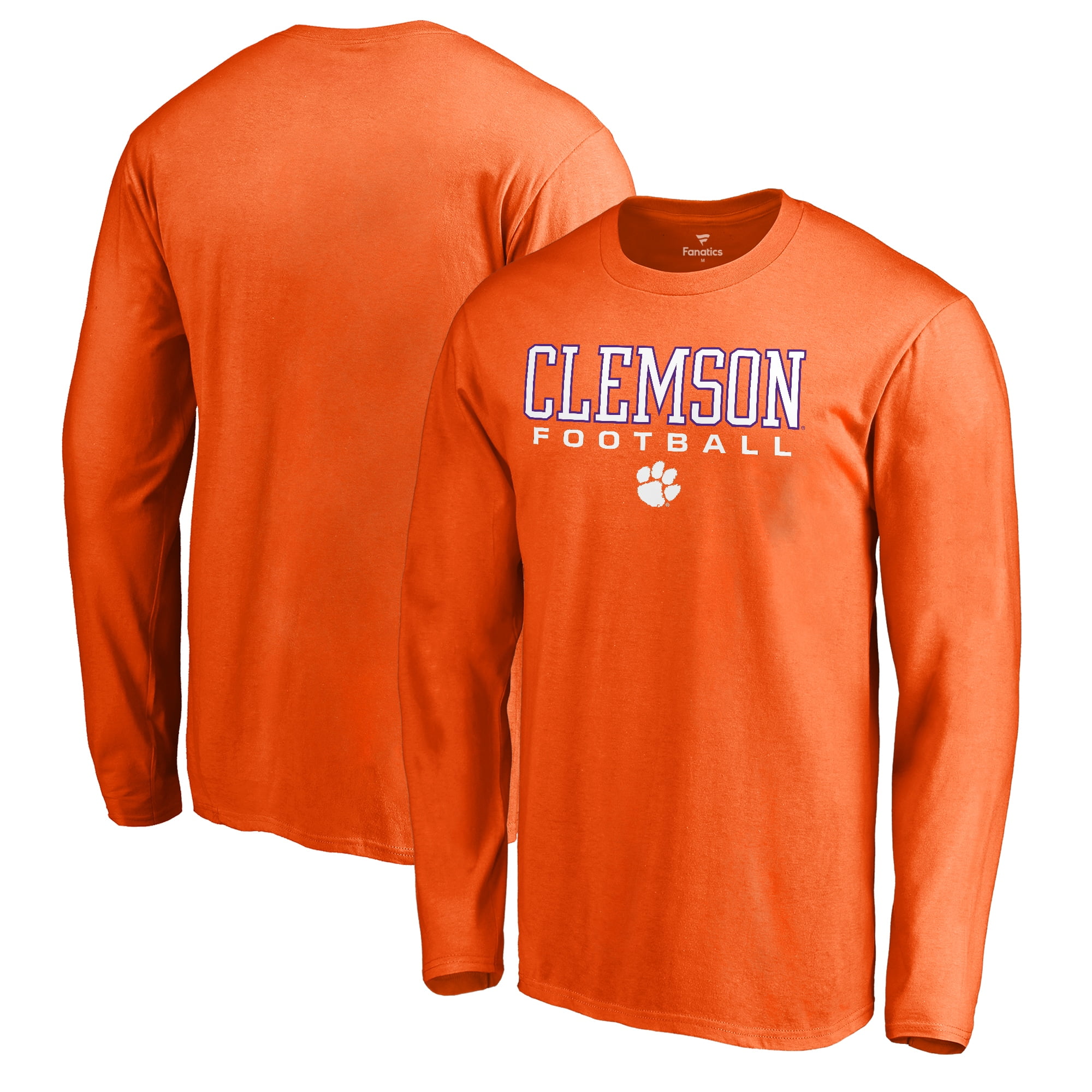 Clemson Tigers Fanatics Branded True Sport Football Long Sleeve TShirt