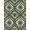 Green, Pattern 3, variant on ODIKA Neutral Boho Symmetrical Muted Tone Vintage Pastel Solid Chartreuse for Entryway, Kitchen, Mudroom, Stain Resistant Flatwoven