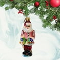 thumbnail image 3 of Christopher Radko Company 3.75In Ring In The Holidays Gem, Glass, Ornament Santa Christmas 107890, 3 of 3