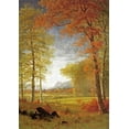 thumbnail image 2 of Bierstadt, Albert 11x14 Gold Ornate Wood Framed with Double Matting Museum Art Print Titled - Autumn In America, Oneida County, New York, 2 of 4