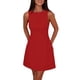 thumbnail image 1 of Vestido PRETTYGARDEN Verano 2025 Sin Mangas Rojo XS, 1 of 8