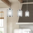 thumbnail image 4 of Depuley Modern Crystal Pendant Lighting Chrome Finished Hanging Light Fixture Cord Adjustable, E26 Base, 4 of 6