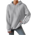 thumbnail image 2 of BSDJILFG Plus Size Quilted Hoodies for Women Soft Ribbed Knit Sweatshirt Oversized Loose Fit Pullover Varsity Tops,Sizes S-5XL, 2 of 6