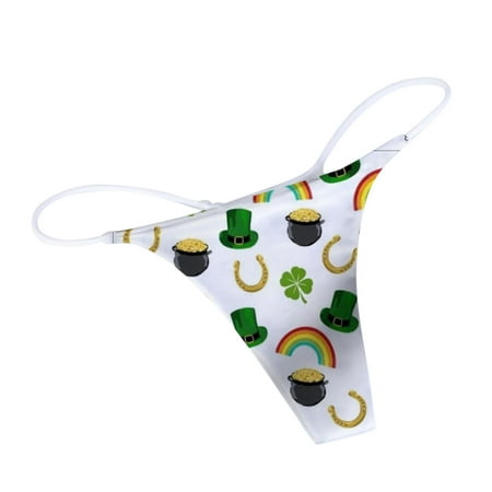 

Larisalt Panties For Women Thong Women Thong Cotton Panty Low Cut G-Strings Seamless Underwear Multicolor S
