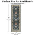 thumbnail image 2 of TECHVIDA 2'x6' Hallway Runner Rug Boho,Non Slip Machine Washable Rugs for Hallway Kitchen,Dark Blue, 2 of 10
