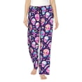thumbnail image 2 of Lsque Skull mushroom colorful cute Print Women's Pajama Pants, Lounge Pant - Comfortable Home Wear,Elastic Waistband, Stylish Design-XX-Large, 2 of 9