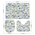 thumbnail image 3 of Floral Colorful Flower Bathroom Mats Set of 3 Pieces，Non Slip Non Slip Mats, Washable Mats, Decorative Carpets for Bathrooms, Kitchens, And Bedrooms., 3 of 7