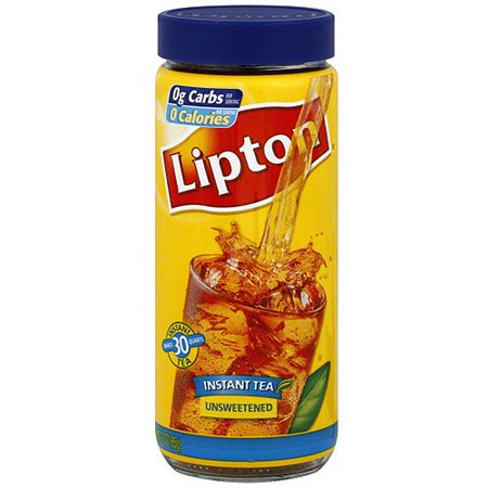 Lipton Unsweetened Instant Iced Tea Mix  3 oz (Pack of 6)