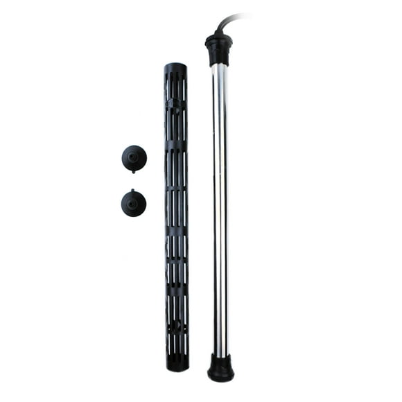 Finnex Titanium Aquarium Heater THU Series, Premium Nickel Coil, Large 19mm Tube, Heater Guard, 500 Watts